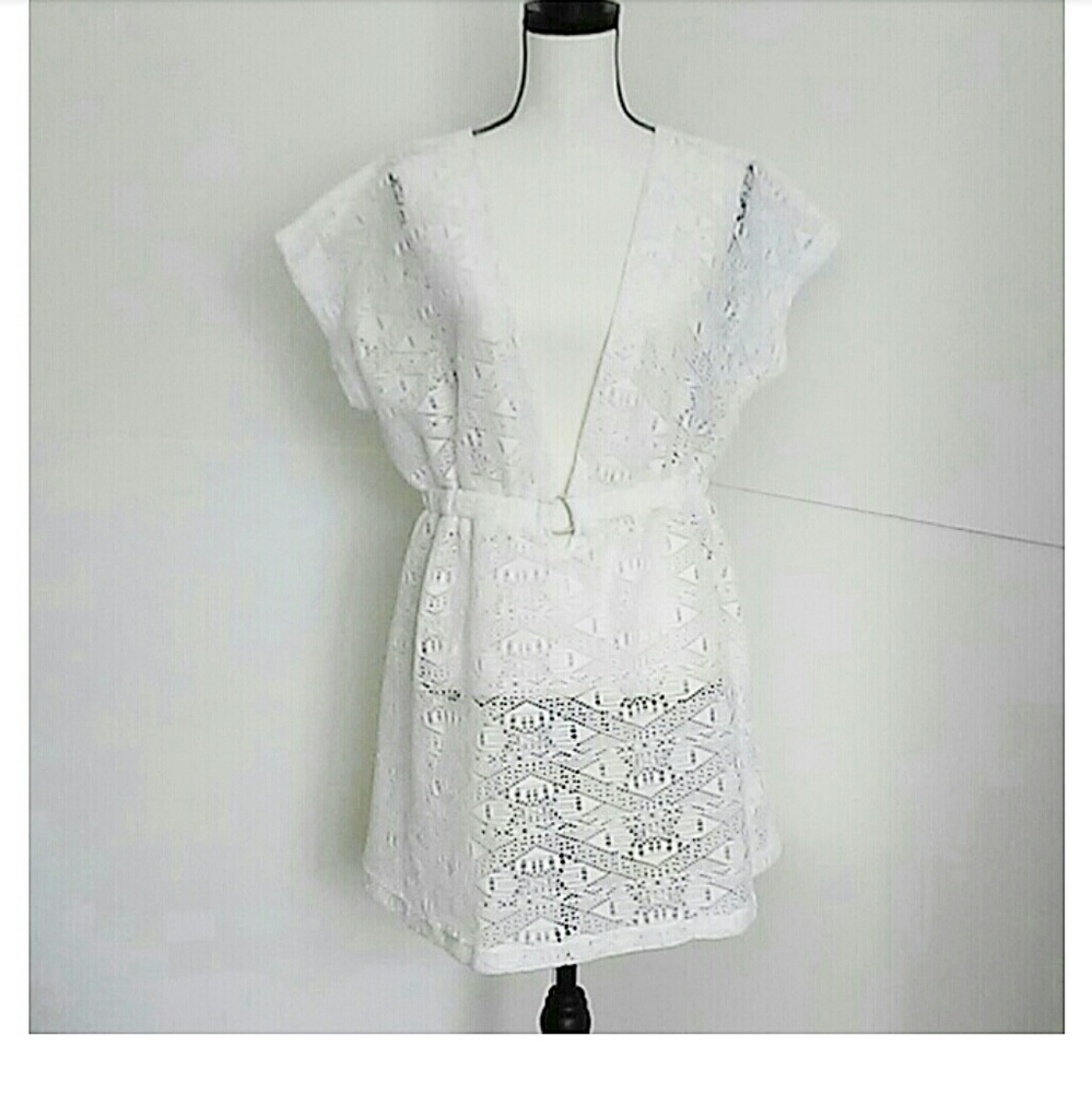 J. VALDI | White Swim Cover Up NWOT